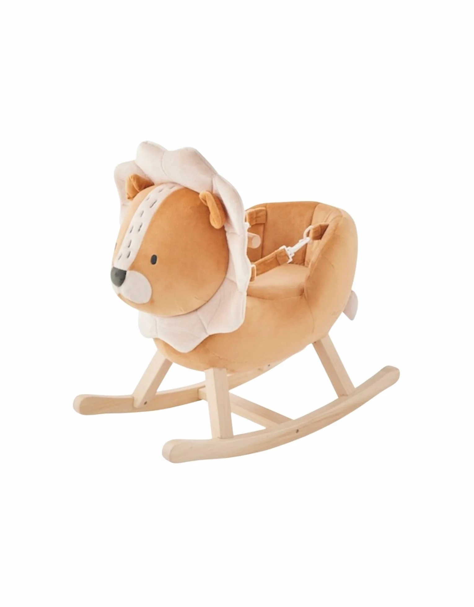 Bascule pour bébé Lion Babou avec ceinture de sécurité dès 10 mois
