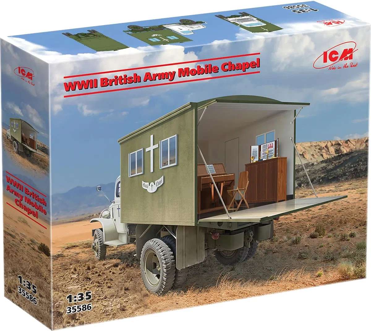 Icm - cappella mobile dell'esercito britannico 1/35 - icm 35586