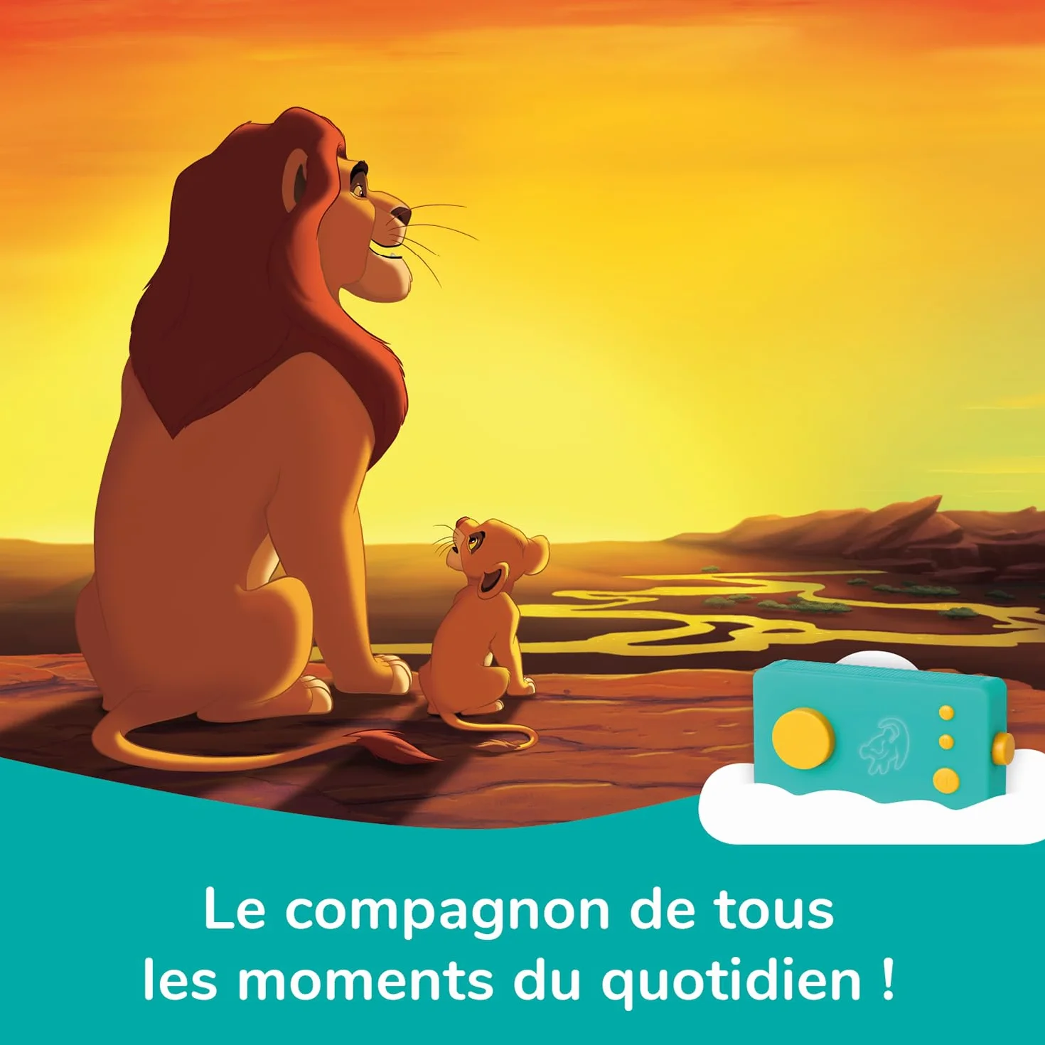 Lunii Pack Ma Fabrique à Histoires Special Disney Boite à Histoires + Livre Audio Défi Vilain Échappe à Scar + 1 Livre Audio au Choix Conteuse Interactive Enfant 3-8 Ans