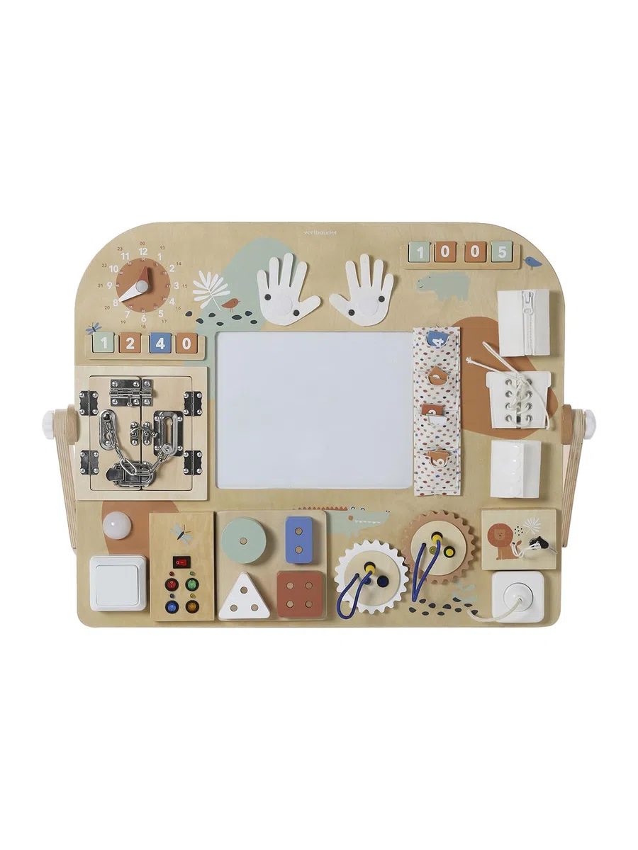 VERTBAUDET Planche d'apprentissage Multi activités en Bois FSC® Bois TU
