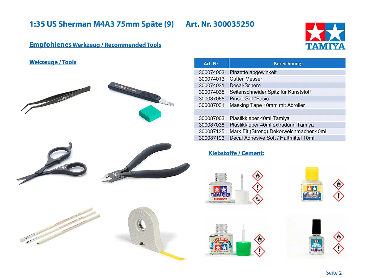 Tamiya - 35250 - Maquette - Sherman M4A3 75MM - Echelle 1:35