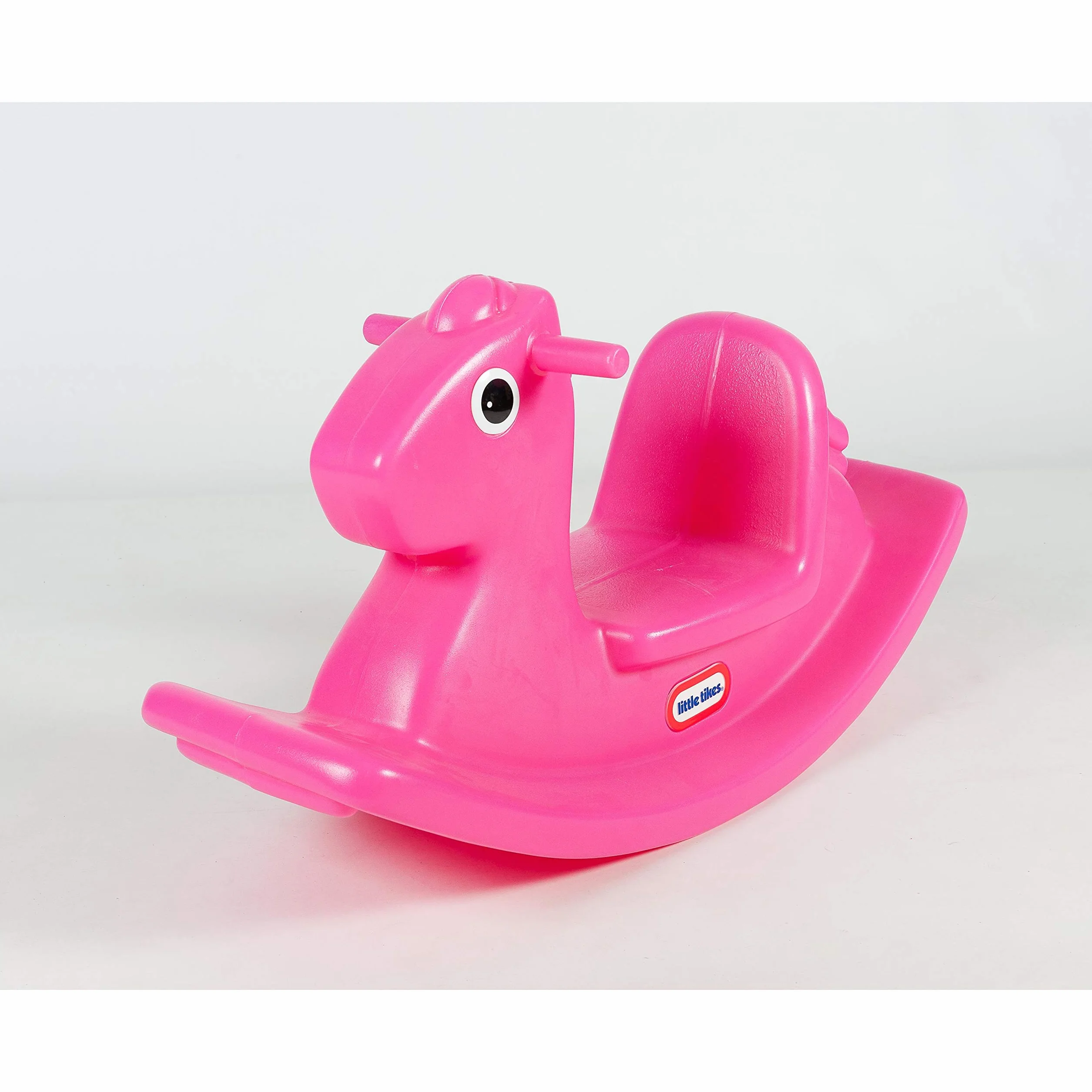 Little Tikes Cheval à Bascule Rocking Horse Rouge - Activité Motricité Enfants - Poignées Faciles Selle Stable Sécurisée Construction Durable