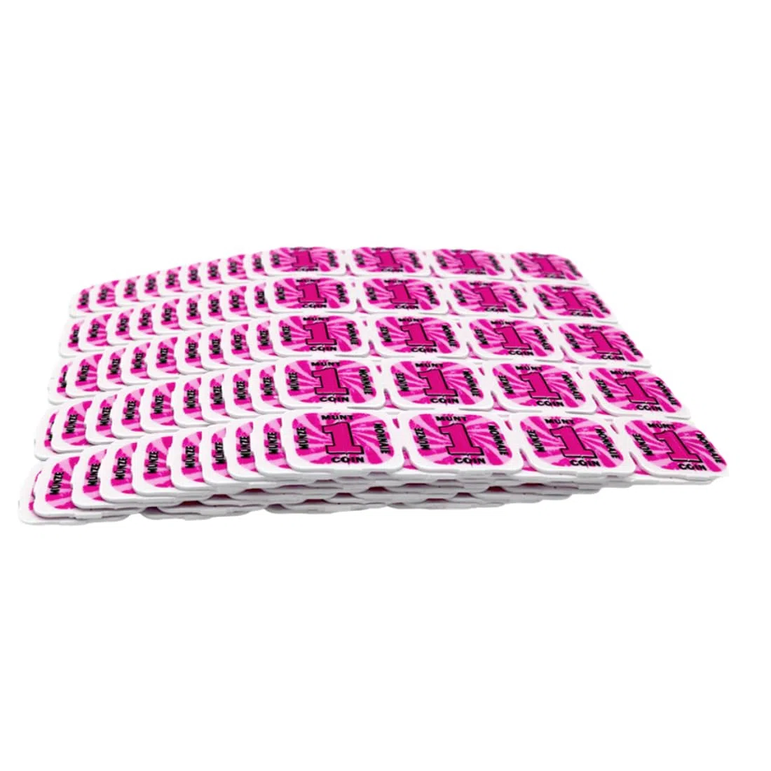 CombiCraft Jetons événementiels séparables avec 1000 jetons en Rose à casser comme 2 pièces de Demi, idéal comme méthode de paiement pour événements