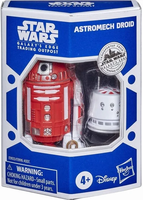 Star Wars Galaxy's Edge Trading Outpost Depot Astromech Droïde rouge et blanc