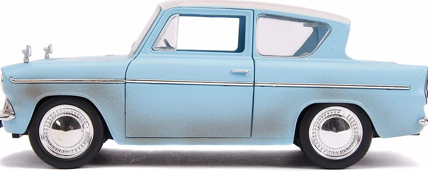 Jada - Harry Potter - Voiture Ford Anglia 1959 - Echelle 1/24ème - 1 Figurine HP Incluse - 253185000