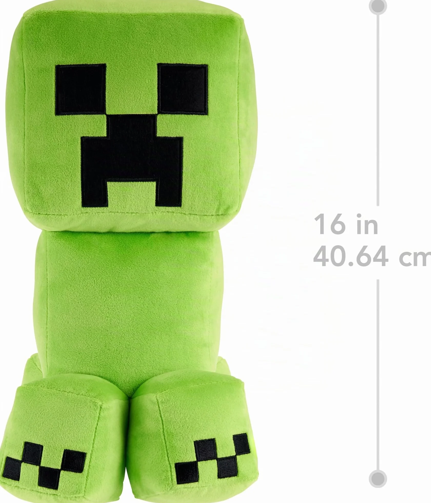 Mattel Minecraft Creeper Peluche géante 40 cm Design pixélisé HWD75