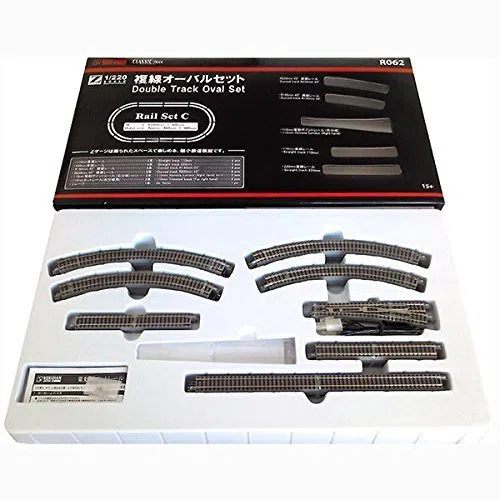 Rokuhan Z Scale R062 Jeu de rails en C double ovale