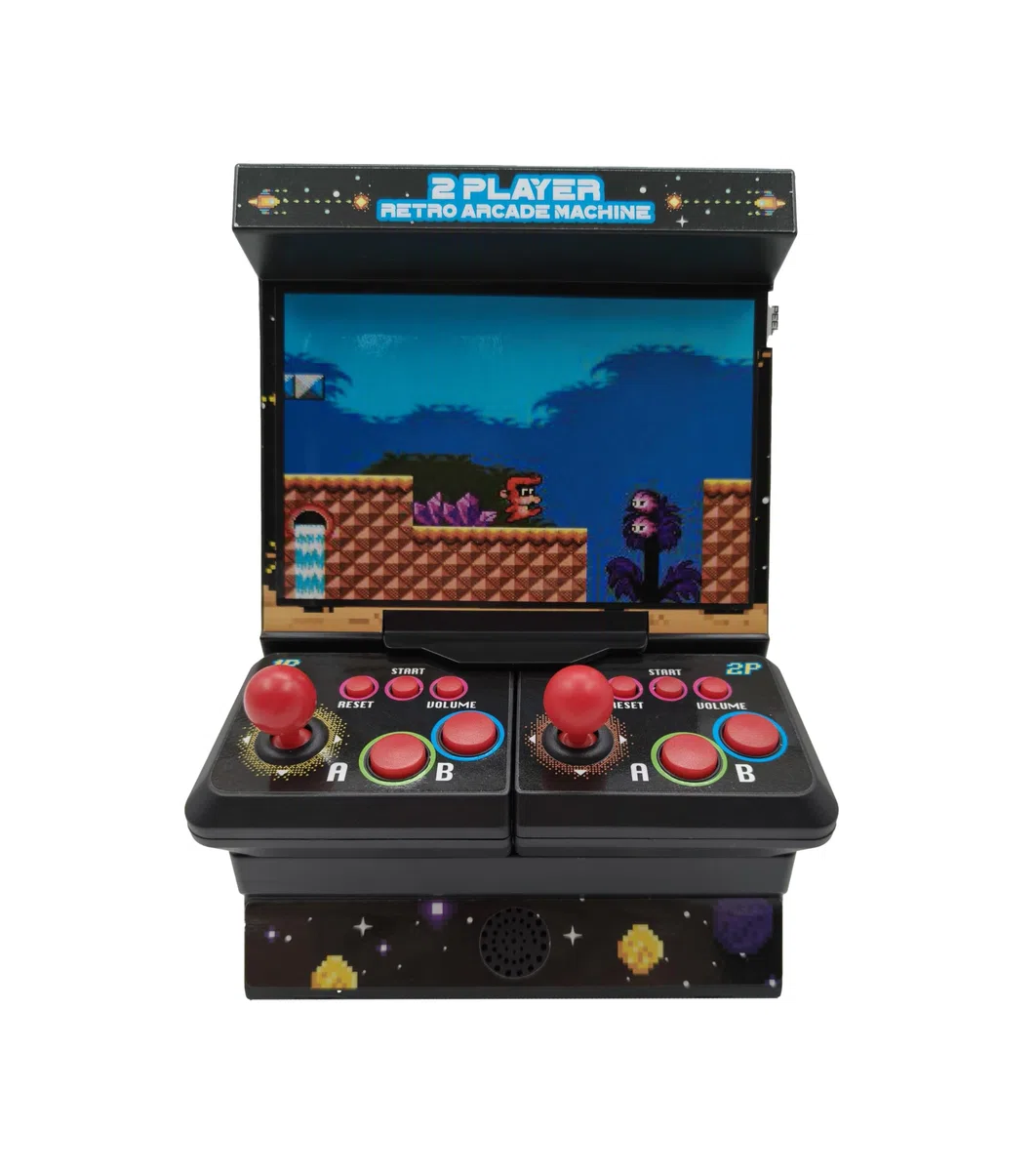 Mini Arcade Machine avec 300 Jeux rétro - 2 Joueurs sans Fil Arcade Machine Mini - Console de Jeu rétro de Poche avec Connexion TV & écran Couleur 4,3" - Mini Console de Jeu Portable